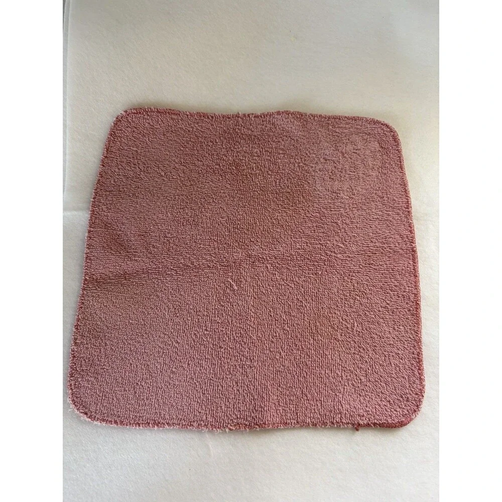 Vintage Cannon USA Bathroom Towels (5) Pink Embroidered